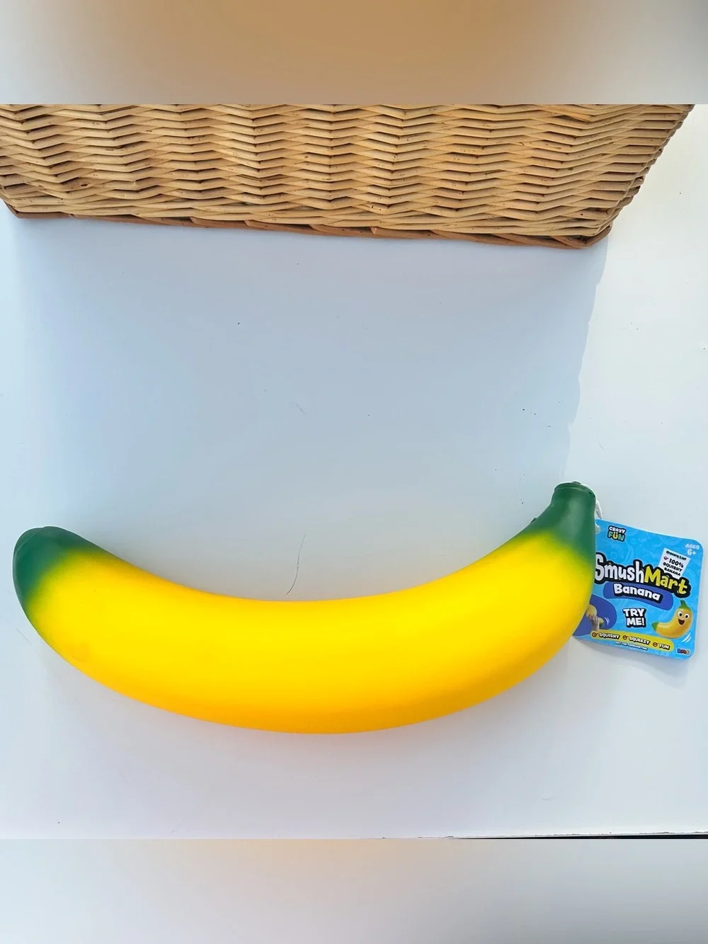 NEW Smush Mart JUMBO Squishy Banana | Extra Large Viral Fidget Toy 15
